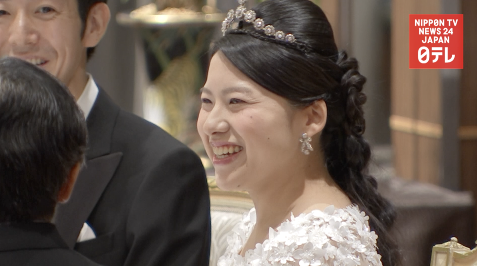 Ex-Princess Ayako celebrates marriage  