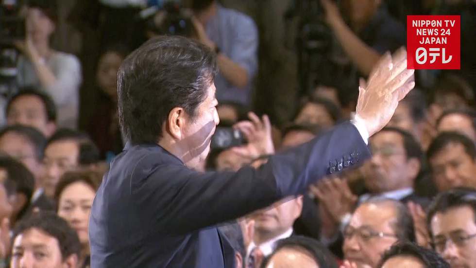 Abe wins LDP presidential election