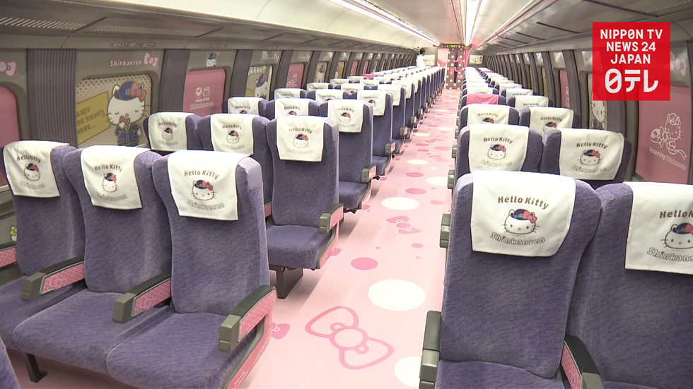 Hello Kitty bullet train unveiled