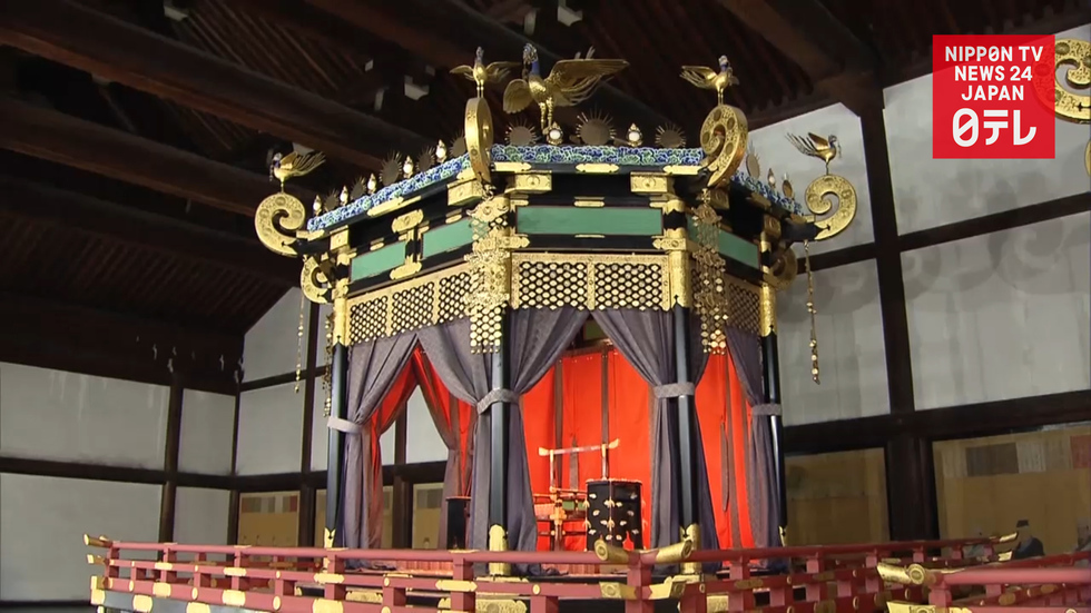 Restoration work begins on ceremonial throne