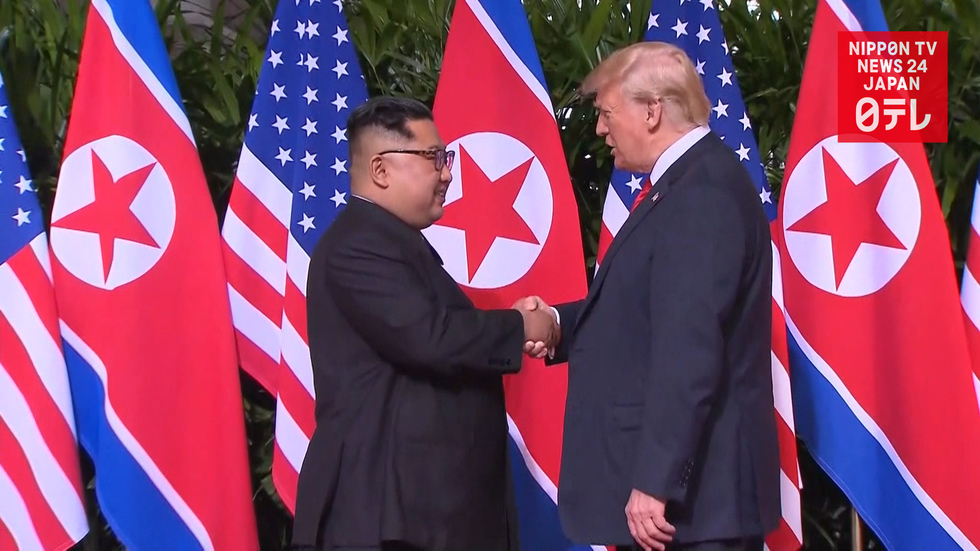 Abe hopeful during Trump-Kim summit