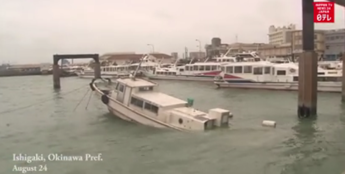 Typhoon Goni slams Okinawa
