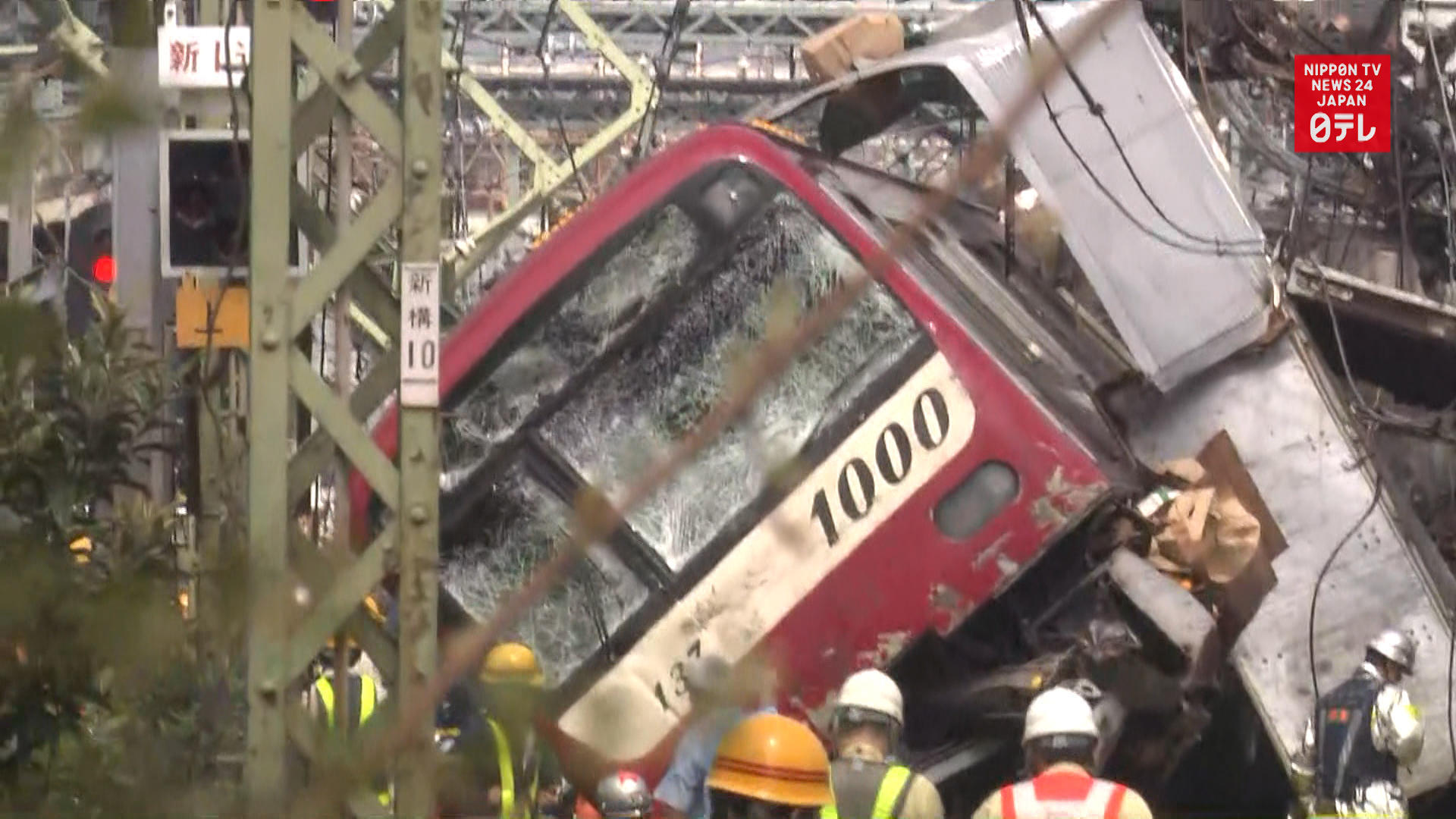 1 dead, 32 injured in train-truck collision in Yokohama