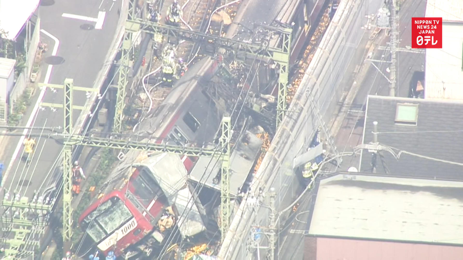 30 injured in truck-train collision in Yokohama