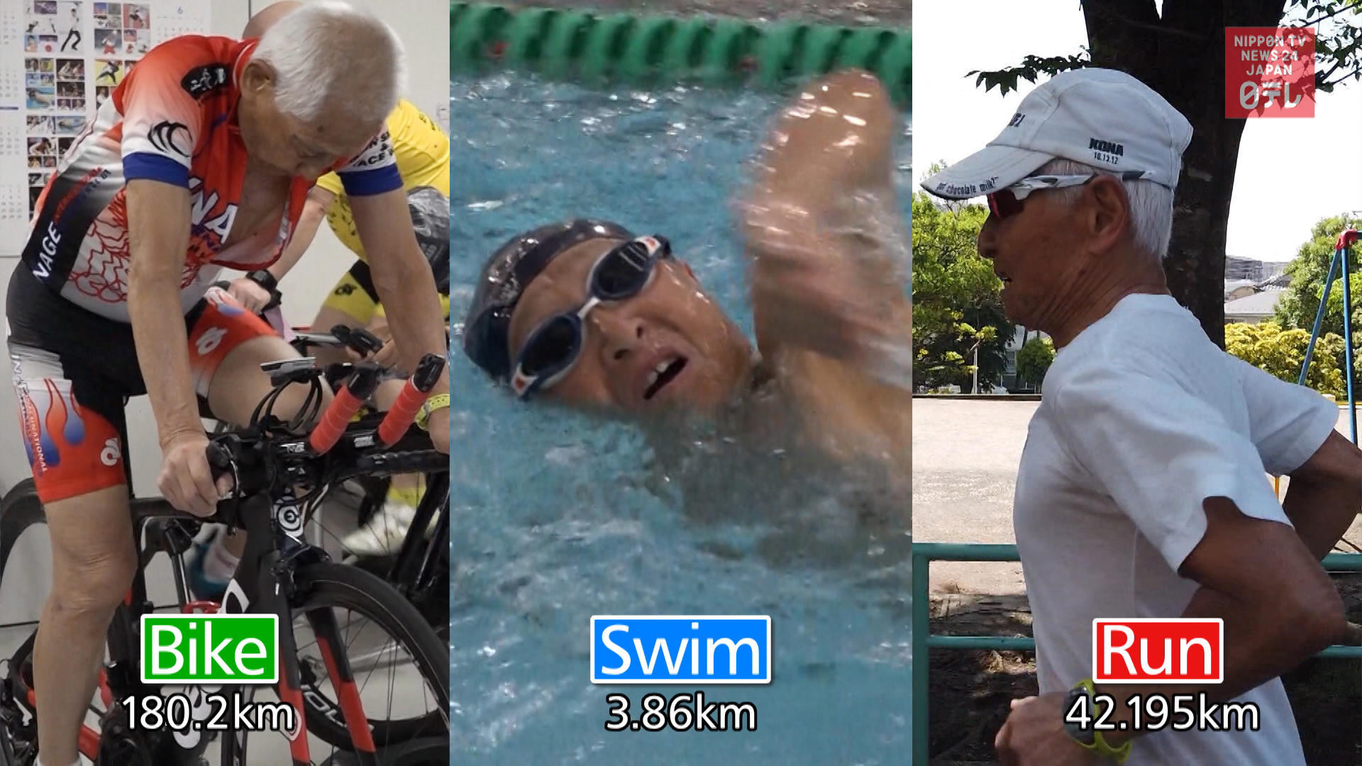 86-year-old ironman going strong