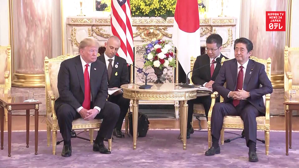 Abe and Trump hold talks