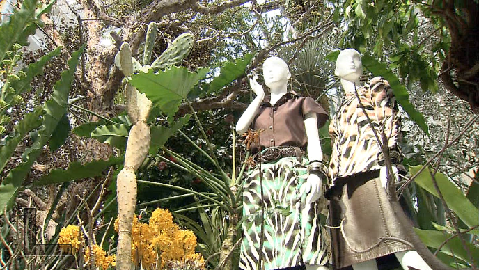 Rainforest blooms at Tokyo department store