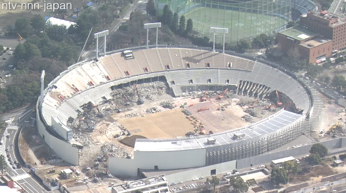 Demolition of Olympic stadium underway