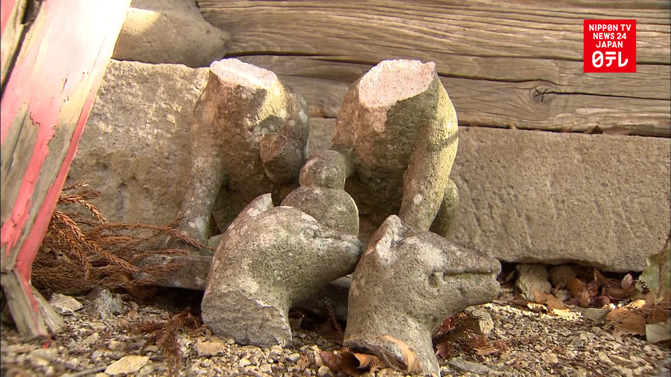 Korean nabbed for vandalizing stone statues