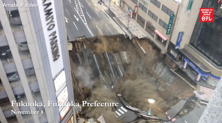 Sinkhole fixed in a week
