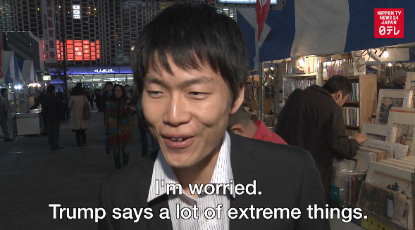 Japanese mixed on Trump