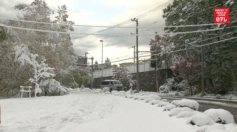 Sapporo sees first snow cover