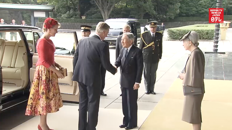 Belgian royal couple visits Japan
