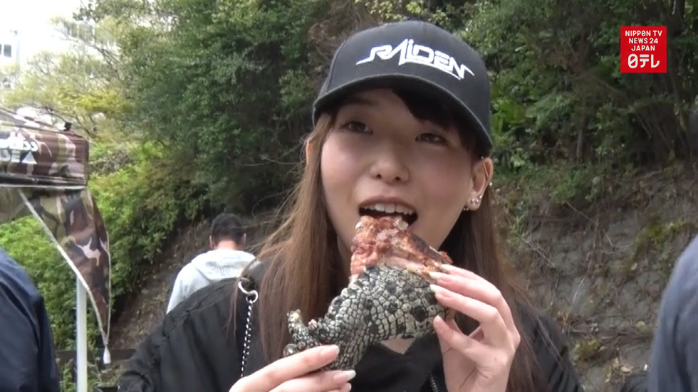 Eating crocodiles in Tokyo
