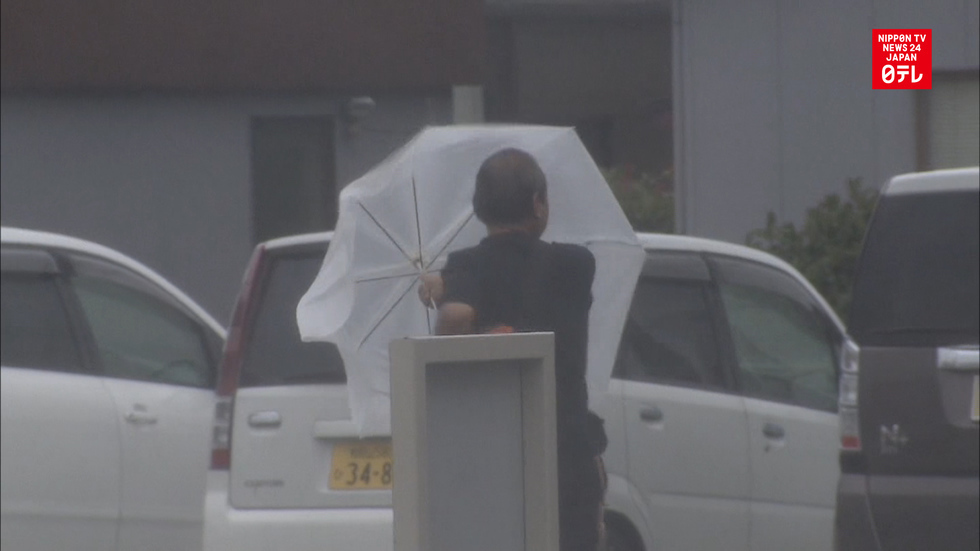 Typhoon Nangka lashes Japan