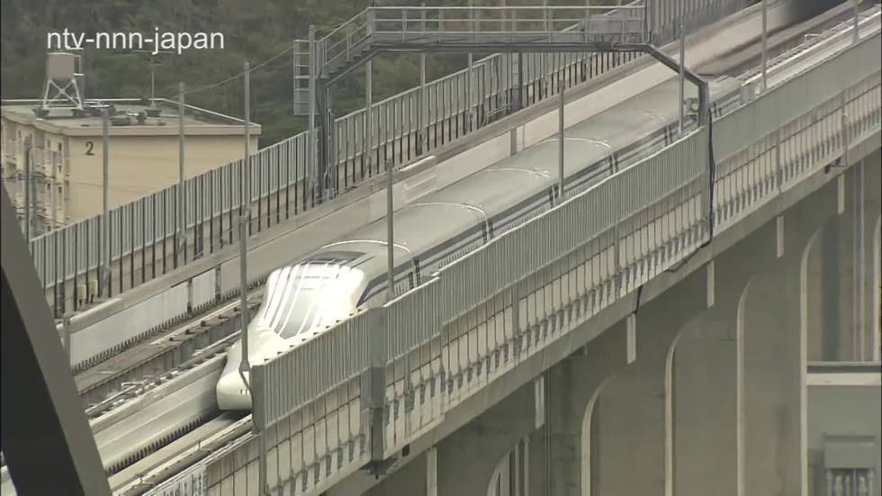 Bullet train sets speed record