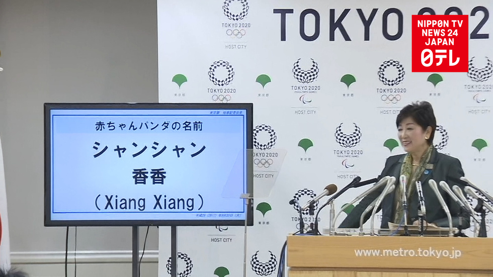 Giant panda christened Xiang Xiang