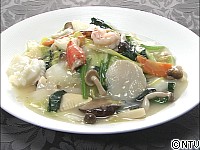 四川豆花飯荘：海鮮たっぷり焼きそば