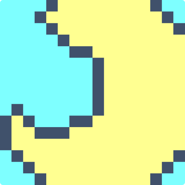 カラフルダイヤモンド 小辻庵のドット絵画像