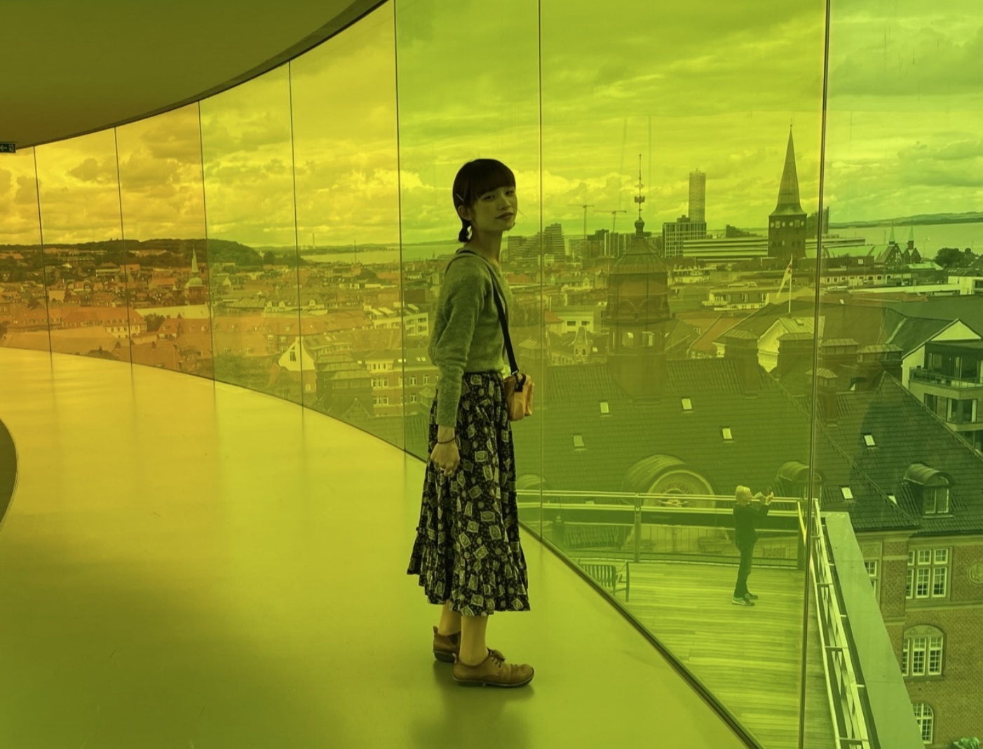 留学先のお気に入りの美術館。この回廊も作品なんです！