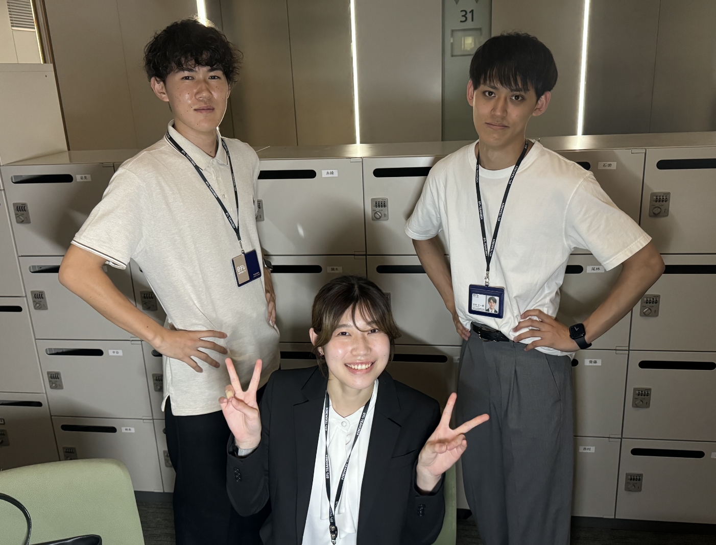 写真を撮ってもらっていたらwith Bになってくれる、サービス精神豊富な同期です。