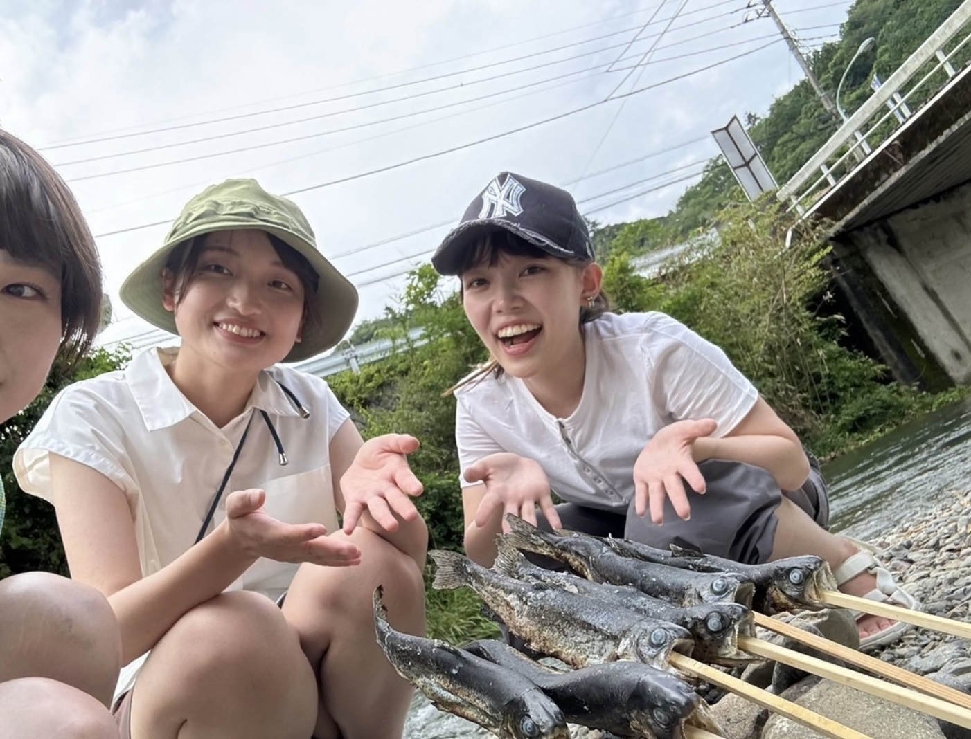 同期と渓流釣りに行きました！都内でも川を感じられる場所があっていいですね～。