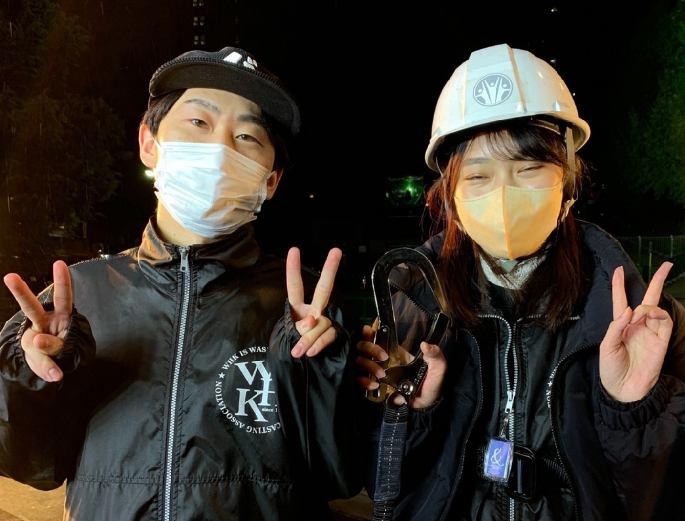 のちに日テレで同期になる二人。半目の写真を使う許可が降りるくらいには仲がいいです。