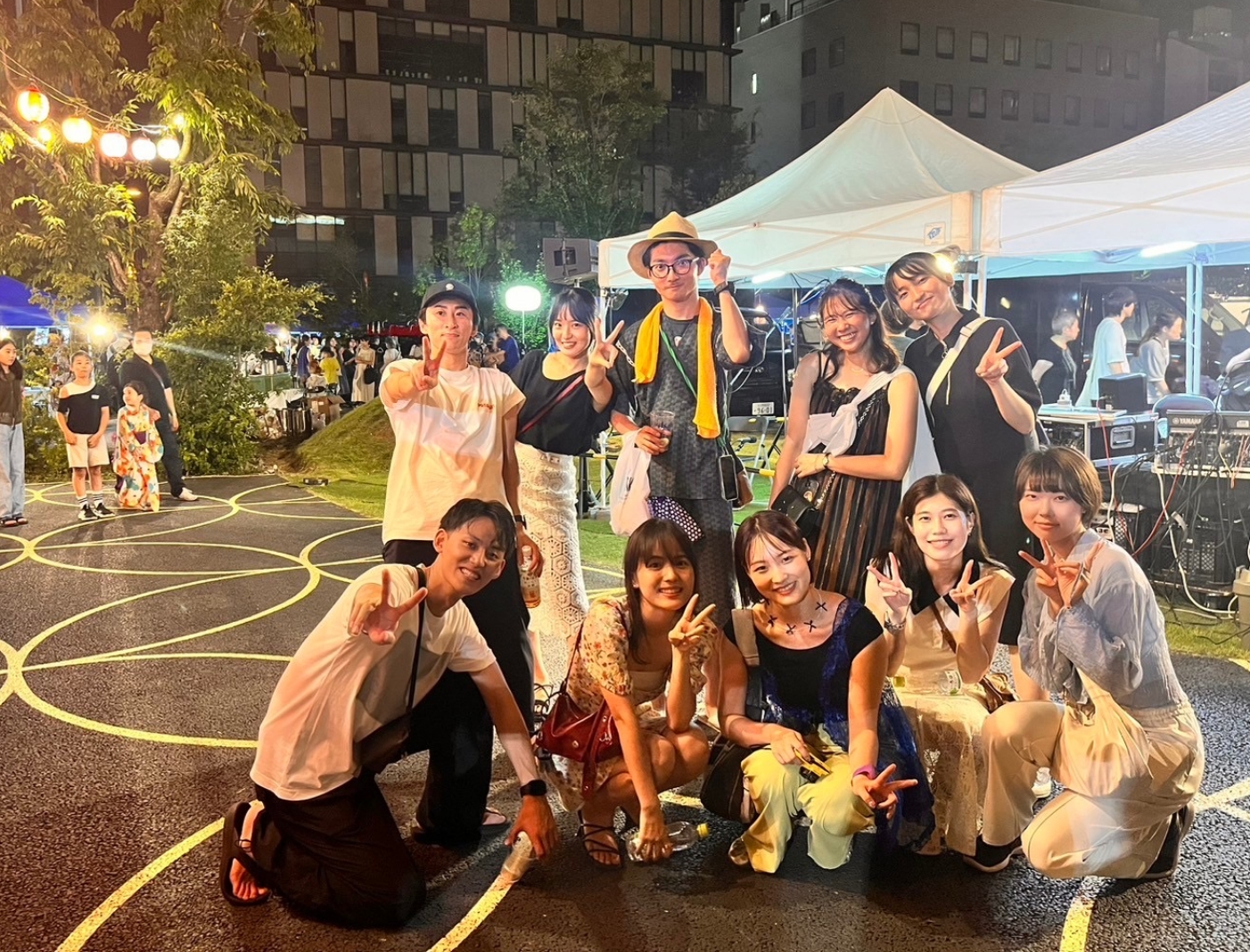 また別の日には、同期イチのお祭り男に連れられて盆踊りを楽しんできました。