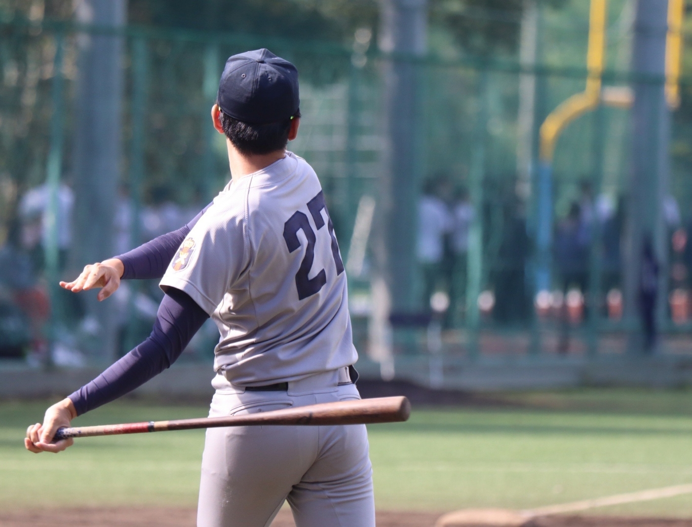 チームで1番といっても過言ではないくらい大きな体でノックをしていました！