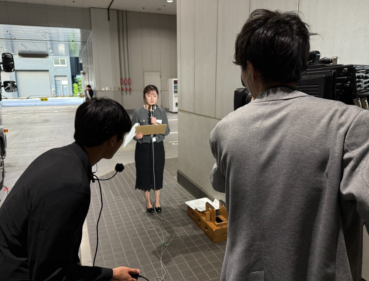 報道技術部の研修を通じて、多くのプロの力で中継が届けられていることを実感しました！