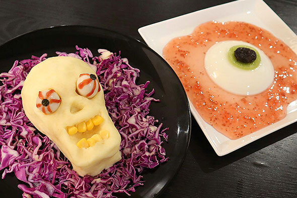 ハロウィンに作ろう！！<br>ガイコツマッシュポテト