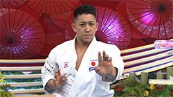 喜友名諒選手・清水希容選手（空手）