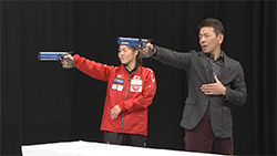 島津玲奈選手・才藤歩夢選手（近代五種）