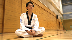 山田美諭選手・鈴木セルヒオ選手・鈴木リカルド選手（テコンドー）