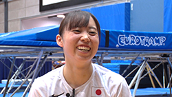土井畑知里選手・岸大貴選手（トランポリン）