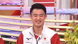 土井畑知里選手・岸大貴選手（トランポリン）