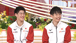 萱和磨選手・内村航平選手（体操）