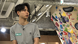 原田海選手（スポーツクライミング）