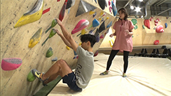 原田海選手（スポーツクライミング）