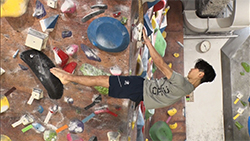 原田海選手（スポーツクライミング）