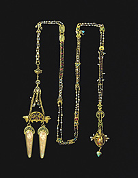 装飾鎖付きペンダント