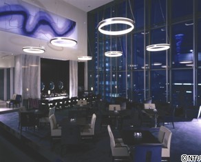 素敵な夜景のロビーラウンジ