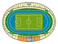 駒沢陸上競技場（開会式・開幕戦）