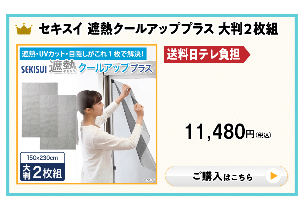 遮熱クールアッププラス大判2枚組
