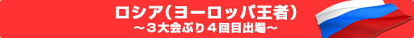 ロシア(ヨーロッパ王者)~3大会ぶり4回目出場~