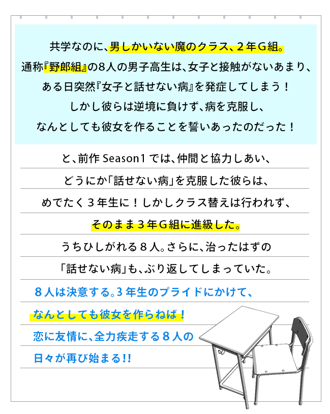 恋の病と野郎組 Season2 日本テレビ