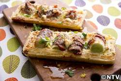 もこみち流 ポロねぎと生ハムのキッシュ