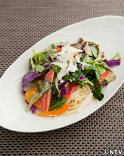 もこみち流 カッペリーニと彩り野菜のサラダ