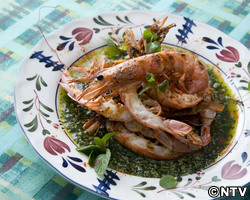 もこみち流　エビのグリル〜アンチョビのクリームソースで〜