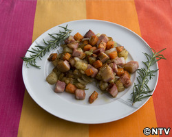 もこみち流　ブロック野菜のステアフライ